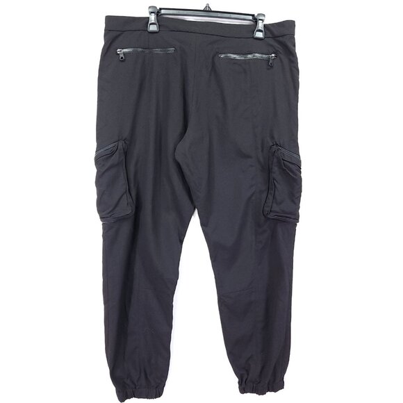 Rocnation Paper Planes Tag Mens 2XL Cargo Pants Black Joggers New $228.00 - Picture 2 of 14